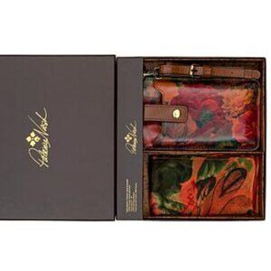 Patricia Nash FARLEIGH Phone Crossbody and SCARF Boxed Set SPRING MULTI nwt
